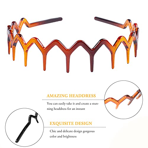 Minkissy - 2 fasce per capelli, con denti a