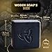 Woden Men's Natural Soap Bar - Beard, Body and Hair Soap 120g | Groom like a Viking | Smokey Woods | Blessed Seed