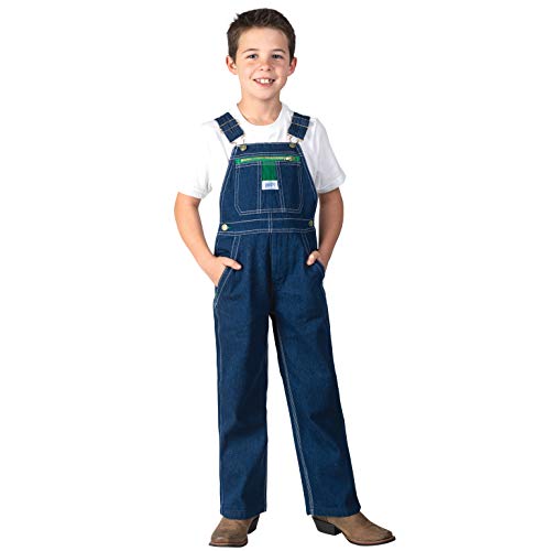 Liberty Big Boy's Denim Bib Overall, Rigid Blue, 14