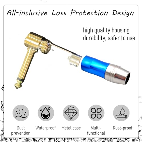 Conector de audio 6.35mm TS Mono ángulo 90°, 3 unidades miniatura 4