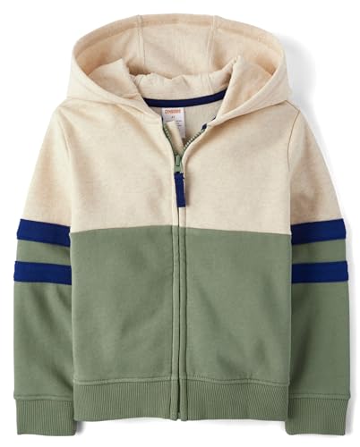 Gymboree,and Toddler Long Sleeve Zip Up Hoodie,Greenwhich Tan,6