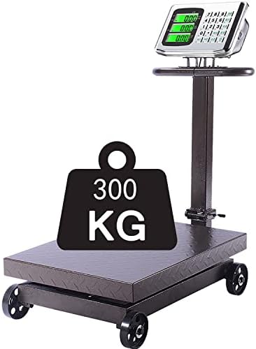 CXWAWSZ 660LB Large Platform Scale Floor Weight Computing Postal Scale Digital Perfect Industrial Platform Scale Foldable for Postal Luggage Shipping Mailing Weighing