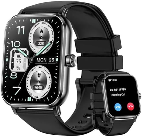 Smart Watch for Men Women, 1.85" HD Touch Screen Fitness Tracker ...