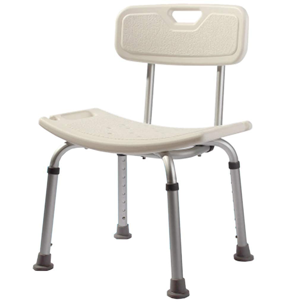 XHALERY Silla de Ducha Taburete de baño Taburete de bañera Taburete de Ducha Sillas Elevadoras de Ducha con Respaldo Banqueta Antideslizante Asiento de bañera para discapacitados, Ancianos