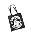 Produktbild clothinx - Crew of Ace - Baumwolltasche Schwarz, langer Henkel