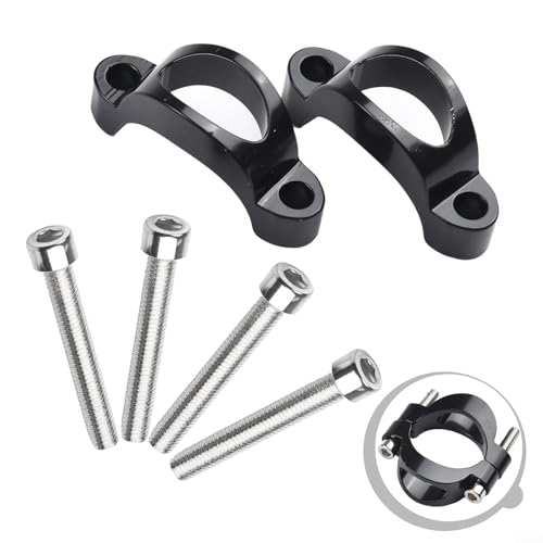 31,8 mm 10/20 mm Fahrrad-Abstandshalter Legierung Rest Bar Höhenverstellbar Aluminium Abstandshalter schwarzes Rundrohr kompatibel für TT-Lenker (20 mm)