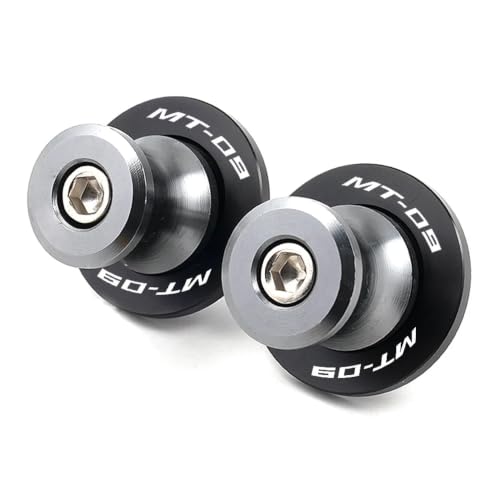 Image of Compatible with 2026 MT09 Tracer 2025 MT09 SP MT 09 V4 SP FZ09 2014-2025 2026 MT-09 Tracer 900GT Motorcycle CNC 6MM Swingarm Spools Slider Stand Screws (Grey)