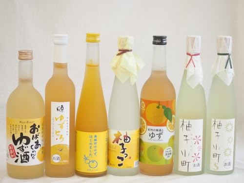 黄金色の一滴柚子7本セット 国内産ゆず使用ゆずとろ 7% (福島県) 柚子小町7% (長崎県) 柚子小町S7% (長崎県) 柚子っこ7% (愛知県) 馬路村のゆず はじめました ゆず梅酒7% 国産ゆず100%おばあちゃんのゆず酒 7度 紀州の梅酒とゆず12
