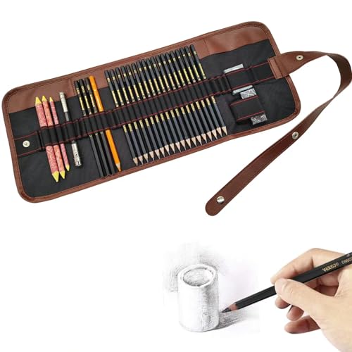 Sketching-Pencil-Set-Drawing-Pen-Charcoal-Sketch-Included-Graphite-Pencils-Charcoal-Pencils-Paper-Erasable-Pen-30pcs-Total-for-Beginners-Artist-First-Sketch-Pencil
