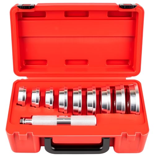 Jiimee 10pcs Bearing Race and Seal Driver Set