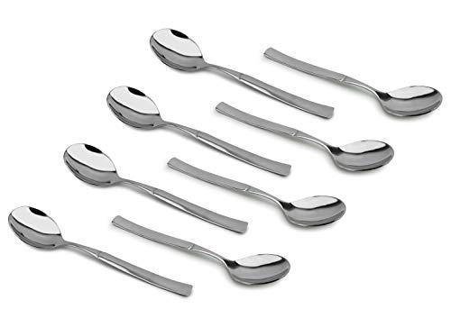 Stainless Steel Soup Spoons (8 pack), Great for Soup, Cereal, Ice Cream & More