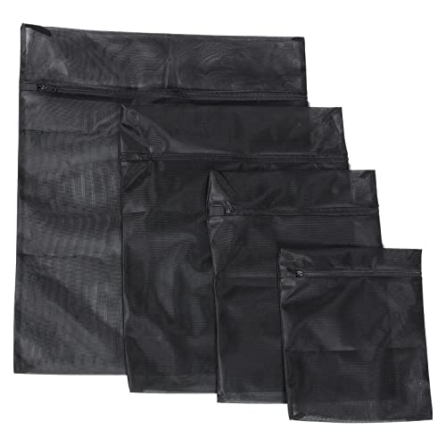 Alipis Mesh Laundry Bag 4pcs Travel Storage Organize Bag Clothing Washing Bags Zipper Laundry Wash Bags for Laundry Bra Stocking Underwear Lingerie
