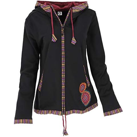 Chaqueta bordada Nepal Ethno de algodón Cover
