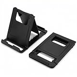 2 Pack Portable Cell Phone Stand Holder for Desk, Foldable Pocket-Sized Mount, Universal Adjustable Desktop