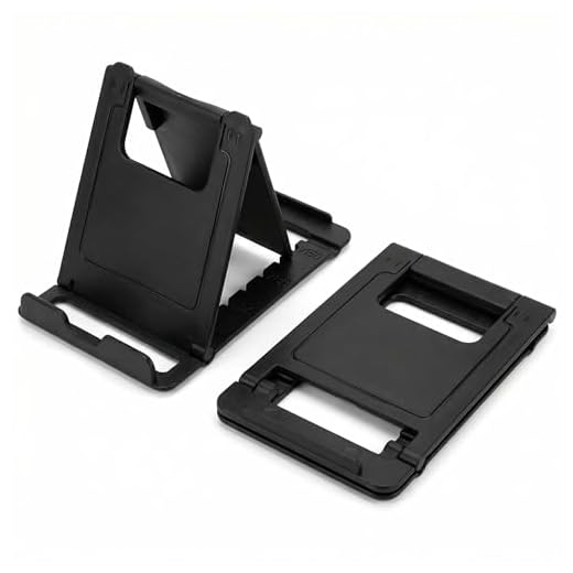 2 Pack Portable Cell Phone Stand Holder for Desk, Foldable Pocket-Sized Mount, Universal Adjustable Desktop