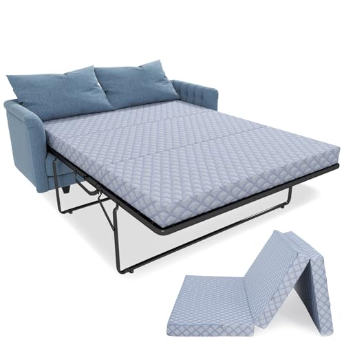 LILYPELLE Sofa Bed Mattress Replacement 4 Inch - Memory Foam Sofa Beds Mattress for Sleeper Sofas and Hide a Bed Couches, Pull Out Couch, Sofas Not Included,Full Size 72