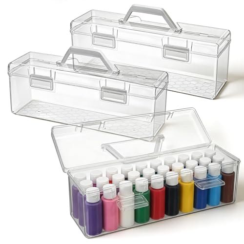 SHENLIU Acrylic Paint Storage Box (3 Pcs)