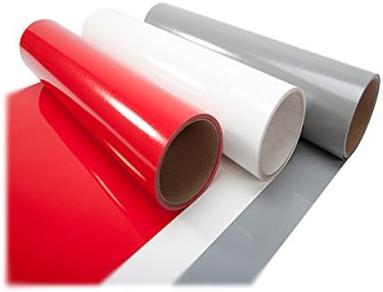 US Stock - 20" x 21 Yard/Roll HTV PVC Digital Heat Press Transfer Vinyl Film, Multy Colors (101 White)