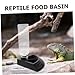 BESPORTBLE Reptile Automatic Water Feeder Self-refilling Tray Tortoise and Gecko Water Dish for Effortless Hydration and Easy Maintenance Suitable for Reptile Habitats