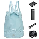 Tanxemery Zaino bagnato e asciutto, zaino Wet Dry Bag | borsa per attrezzi da piscina | zaino sportivo asciutto e bagnato da viaggio, borsa sportiva da spiaggia, piscina e libero, multifunzionale