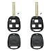 Keyless2Go New Uncut Replacement Remote Head Key Shell (Short Blade) for FCC HYQ12BBT HYQ1512V - SHELL ONLY (2 Pack)