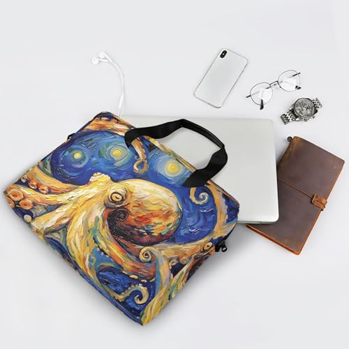 ALAZA Octopus Starry Sky Funda Maletín para Laptop 13-15.6" miniatura 7