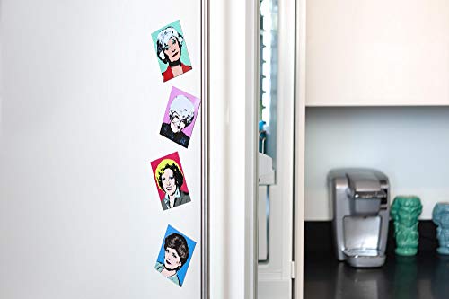 Set de 4 Imanes Decorativos Golden Girls estilo Warhol miniatura 6