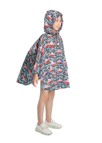 Image of Freesmily Kids Cute Raincoat Waterproof Rain Poncho Jacket Coat for Girls Boys