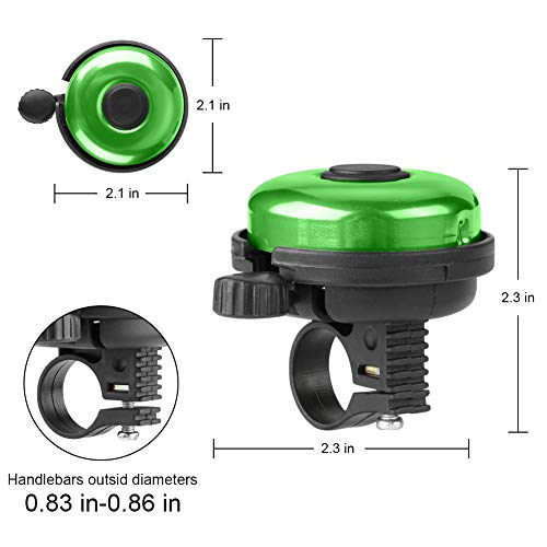 image for Accmor Classic Bike Bell, Aluminum Bicycle Bell, Loud Crisp Clear Soun
