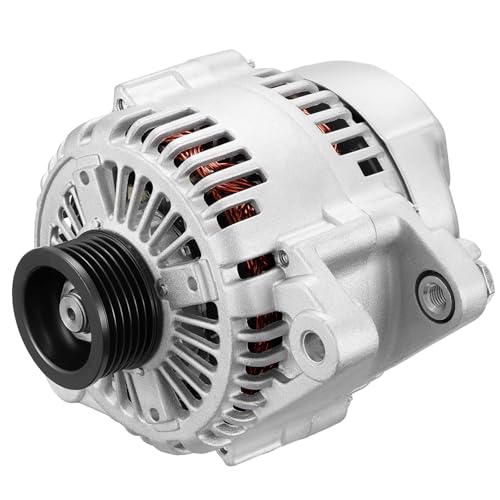 Image of BDFHYK Alternator Compatible with Hyundai Santa Fe /Sonata /Azera /Entourage /Veracruz 2006-2012,Compatible with Kia Sedona /Sorento 2006-2009 Replace 11191N,11192,11193,373003C125,37300-3C125 | Compatible with Hyundai Santa Fe 3.3L V6 2007-2009, Veracruz 2007-2012 12V 130A 6-Groove Pulley Clockwise, OE 11191N, 211191