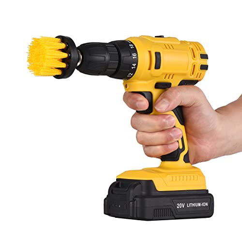 KKnoon 20 V tragbare Akku-Bohrmaschine 3/8-Zoll-Futter Handbohrmaschine Schraubendreher mit 2 Batterien Schnellladegerät… – Bild 4