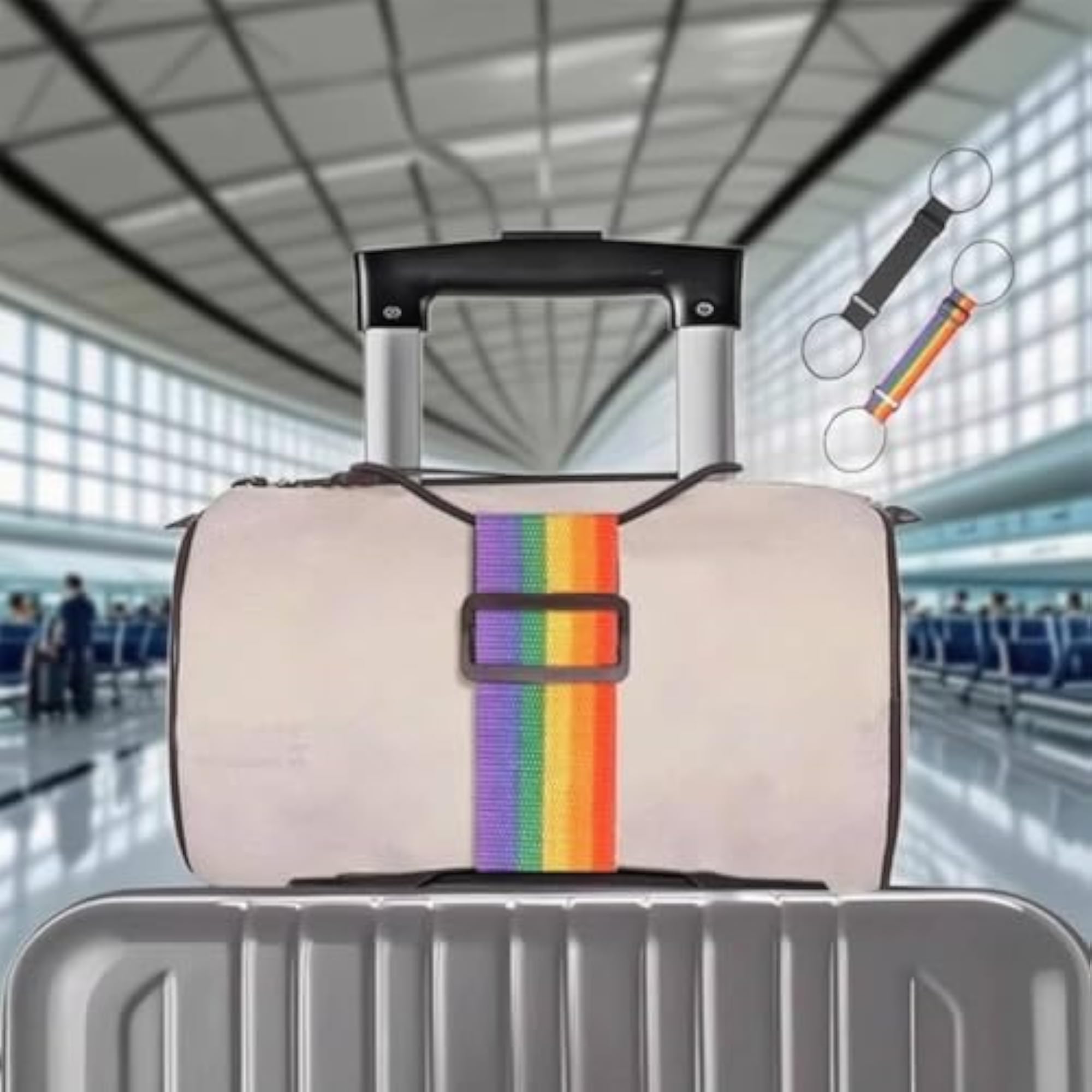 Woven Strapping Fixed Luggage Strap, Adjustable