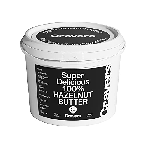 image for Cravers 100% Hazelnut Butter 3lb Bucket | Sugar Free, Vegan, Keto-Frie