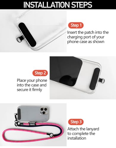 Image of 3-in-1 Adjustable Anti-Theft Phone Lanyard with Tether Tab, Universal Crossbody Neck Wrist Strap for most mobile phone cases, cameras, headphones, USB flash drives, ID cards