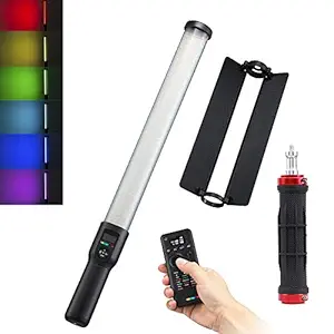 Godox LC500R RGB LED Light Stick, 2500K-8500K Adjustable, 360 Full Color, 14 FX Lighting Effects, CRI 96 TLC I98 Accurate Color, 0-100% Dimmable, Creative Music Mode, with Remote Control & Barndoor