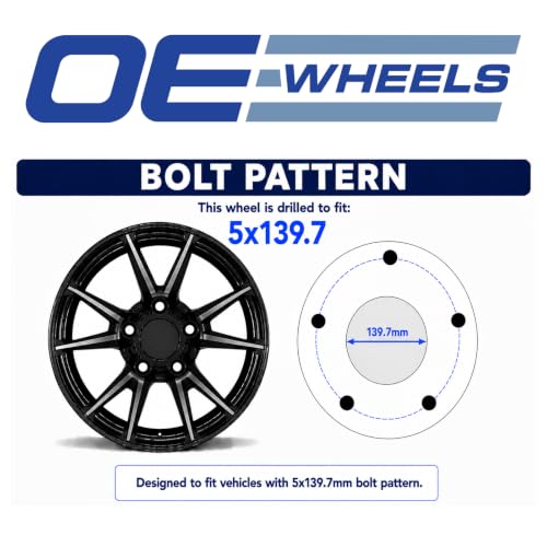 OE Wheels LLC SET-DG65-20090-5550-19C Chrome Wheel