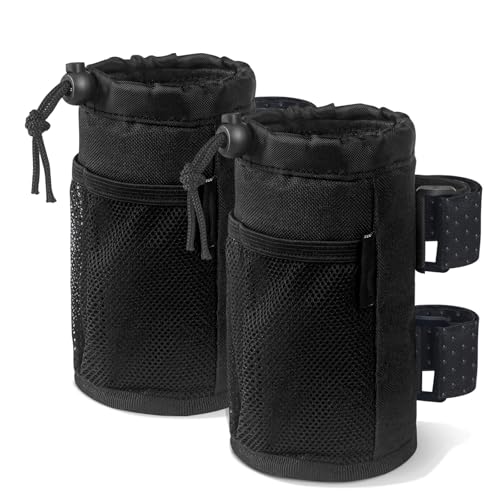 Porte-bouteille d'eau pour poussette et fauteuil roulant Unifizz avec filet