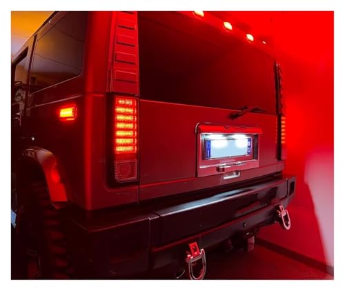 Luz matrícula LED coche Hummer H2 2003-2007 recambio lámpara trasera 6