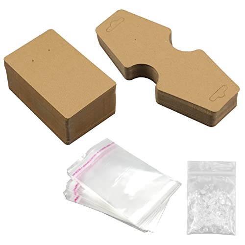 【La Confezione Include】Include 100 espositori per collane e orecchini e 100 espositori per bracciali, 100 sacchetti autosigillati per la conservazione e 200 orecchini posteriori. Sufficiente per l'uso quotidiano, il confezionamento e l'esposizione dei vostri gioielli.