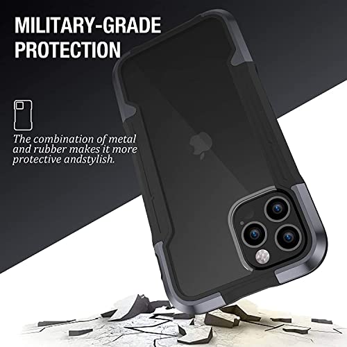 Coque iPhone 12 Pro protection hybride haut de gamme gris