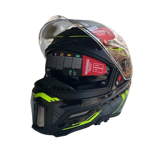 Image of SMK Agnar TEKTRON Full Face Dual Visor Helmet, ISI, DOT & ECE 22.06 Certified, Pinlock 30 Insert