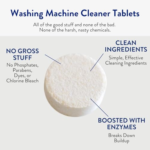 THE CLEAN PEOPLE Washing Machine Cleaner - Washer Machine Cleaner Tablets for Removing Odor, Grime & Scale Buildup - Front Load and Top Load Laundry Machine Cleaner - 6 Count - Thumbnail 4
