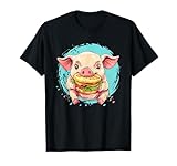 Cute Piggy Burger Fun Food Lover Art