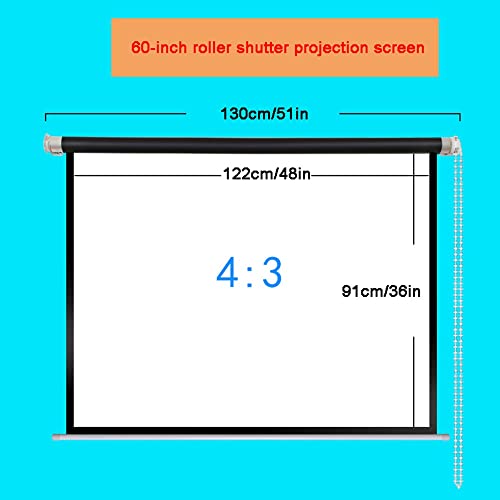 Pantalla manual para proyector portátil de 60 pulgadas miniatura 7