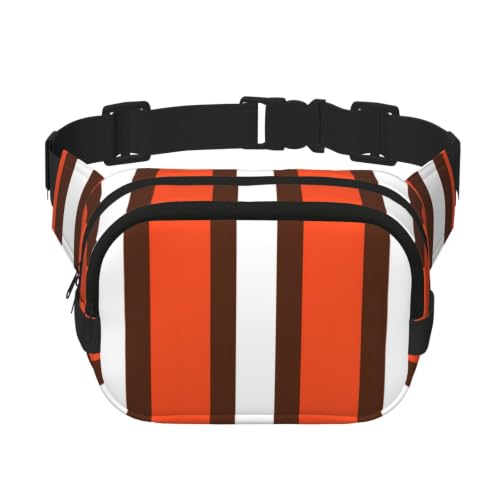 Sac banane orange et blanc pour voyage camping et sport