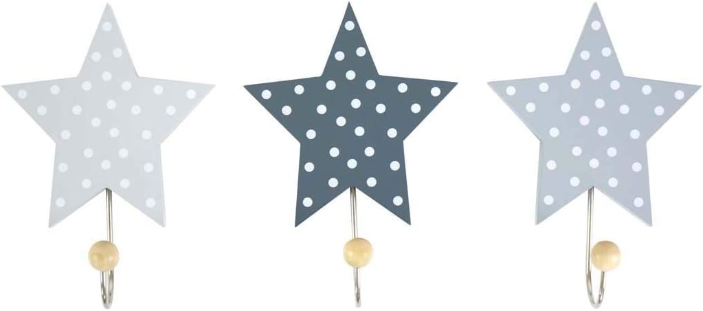 Jabadabado R16016 Hooks Star Grey, Multi-Colour