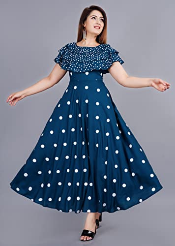 Image of Women's Polka Dot Fit and Flared Royon Dress