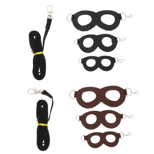 Sosoport 2Sets Convenient Hamster Harnesses with Leashes for Pets Breathable and Comfortable Sugar Glider Accessories for Outdoor Activities