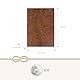 XXL-Notizbuch Leder-Optik, DIN A4: Tagebuch, Blanko Note Book, Journal für Notizen, Kunstleder Einband, Hardcover, 164 leere Seiten, Geschenk Vintage, Terminplaner, Reisetagebuch, Journaling Buch