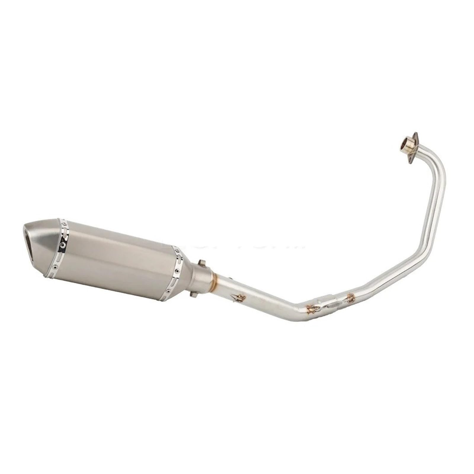 Silenciador Escape Moto Silenciador De Escape Deportivo Motocicleta Para Keeway Para RKS 125 2012-2017 RKS125 Con Sistema Conexión Central(Version E)